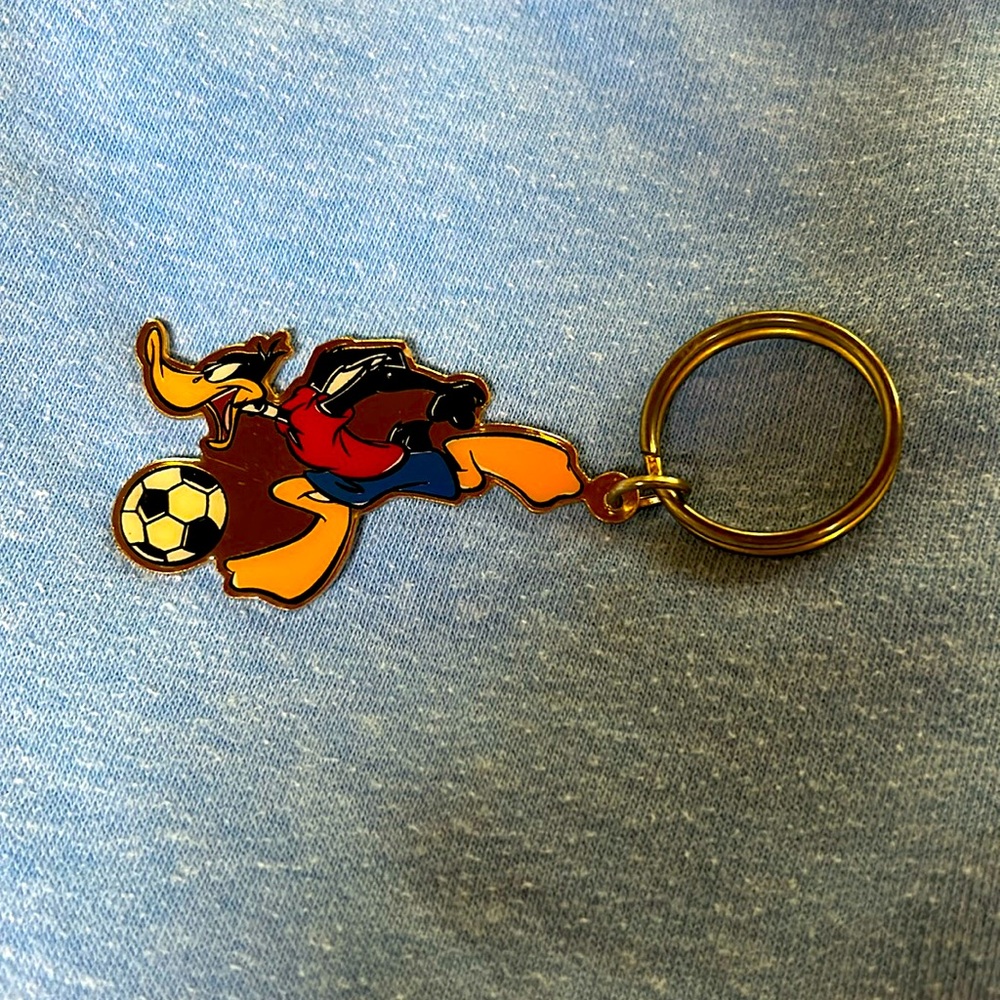 Vintage 1998 Daffy Duck key chain